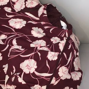 A dress with pink flowers